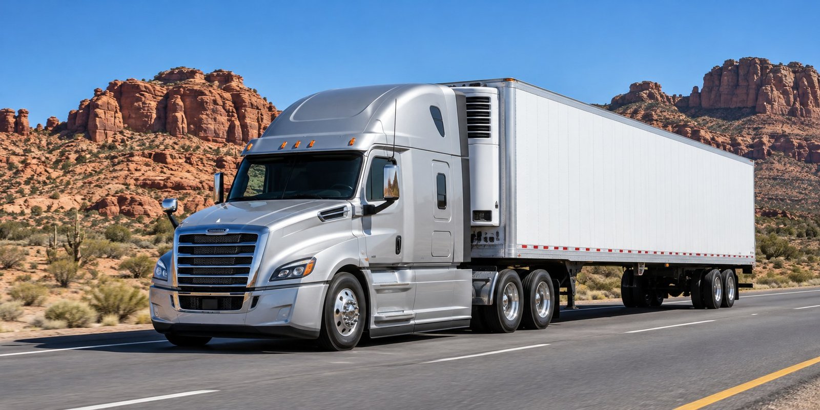 Illustrative Reefer trucking scene